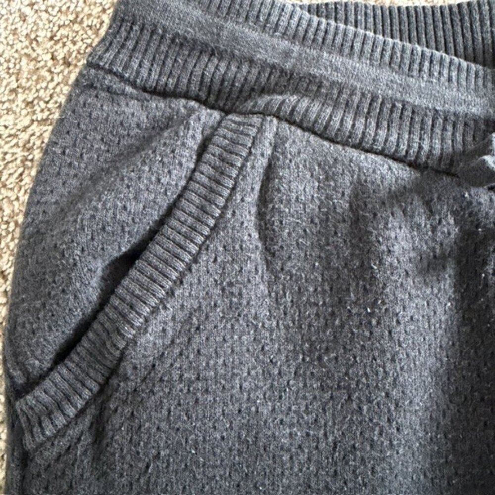 TOMMY JOHN High Rise Sweater Lounge Jogger Pants Black Small - Picture 6 of 11